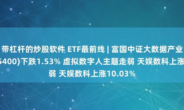 带杠杆的炒股软件 ETF最前线 | 富国中证大数据产业ETF(515400)下跌1.53% 虚拟数字人主题走弱 天娱数科上涨10.03%