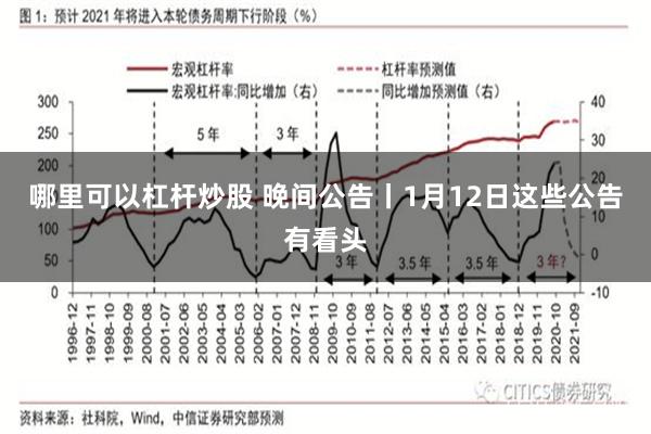 哪里可以杠杆炒股 晚间公告丨1月12日这些公告有看头